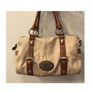 Fossil leather handbag Long Live Vintage